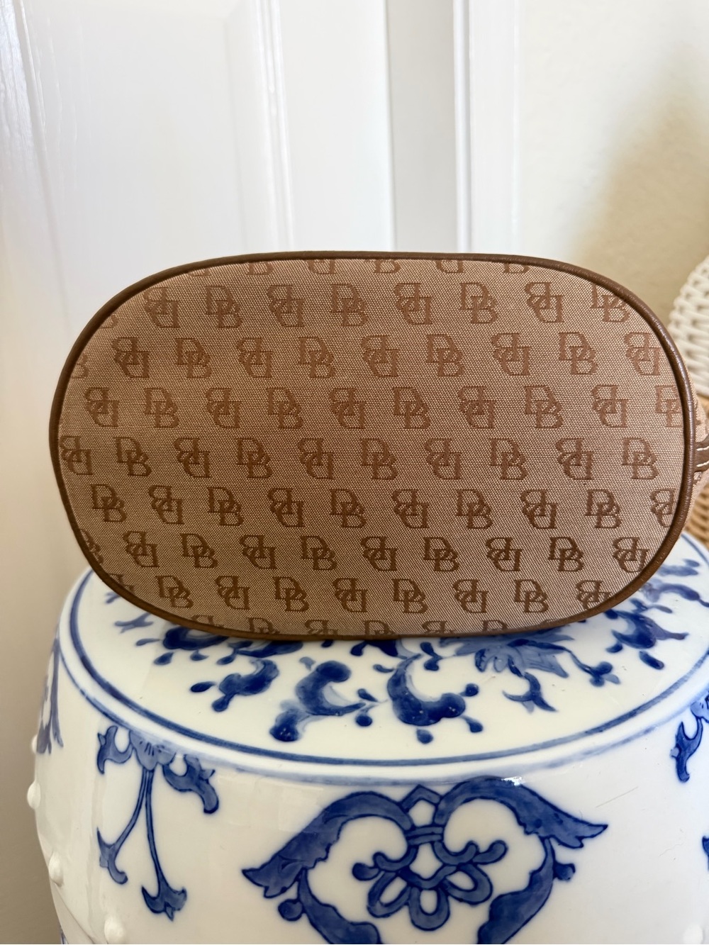 Dooney & Bourke Y2K Signature Monogram Hobo Bucket Bag - Picture 7 of 9